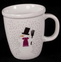 Bodum French Snowman Christmas Winter Holiday Coffee Mug 12oz